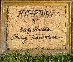 hypertufa sign