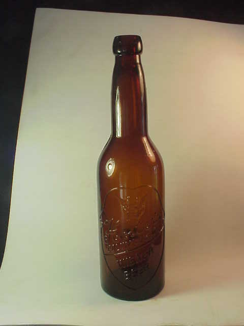 PA Clear Bottle Crown Top Beer Bottle Crescent Brewing Co Washington